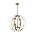 thumbnail image 4 of 60/7058 Nuvo Lighting Pendleton-6 Light Pendant in Glam Style-22 Inches Wide by 24.38 Inches High-Burnished Brass Finish    -Traditional Installation, 4 of 4