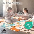 thumbnail image 4 of ODIKA 6'x9' Machine Washable Non-Slip Area Rug, Whimsical Zoo Animals Floor with Adorable Creature Illustrations High Traffic Rug, Orange, 684037, 4 of 5