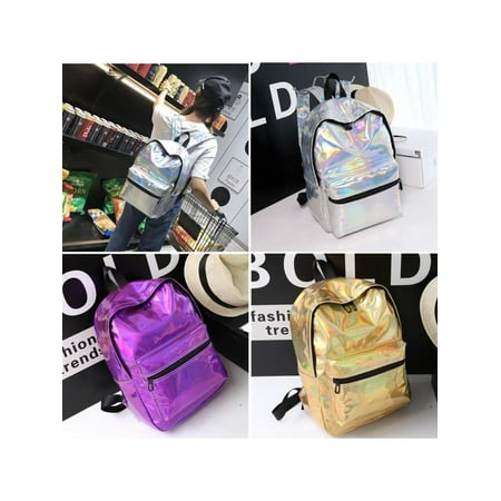 Backpack Purse Tote - Women Girls Laser Holographic Backpack School Shoulder Bag Tote Rucksack Satchel