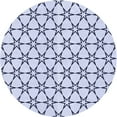 thumbnail image 1 of Ahgly Company Machine Washable Indoor Square Transitional Lavender Blue Area Rugs, 3' Square, 1 of 7