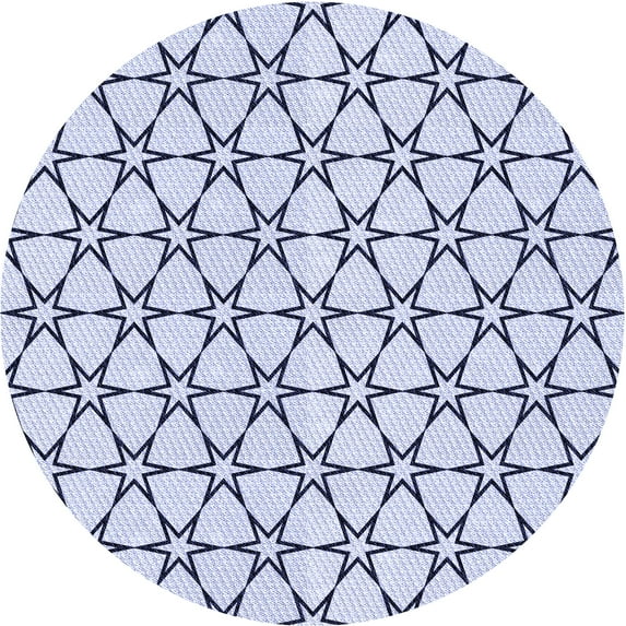 Ahgly Company Machine Washable Indoor Square Transitional Lavender Blue Area Rugs, 3' Square