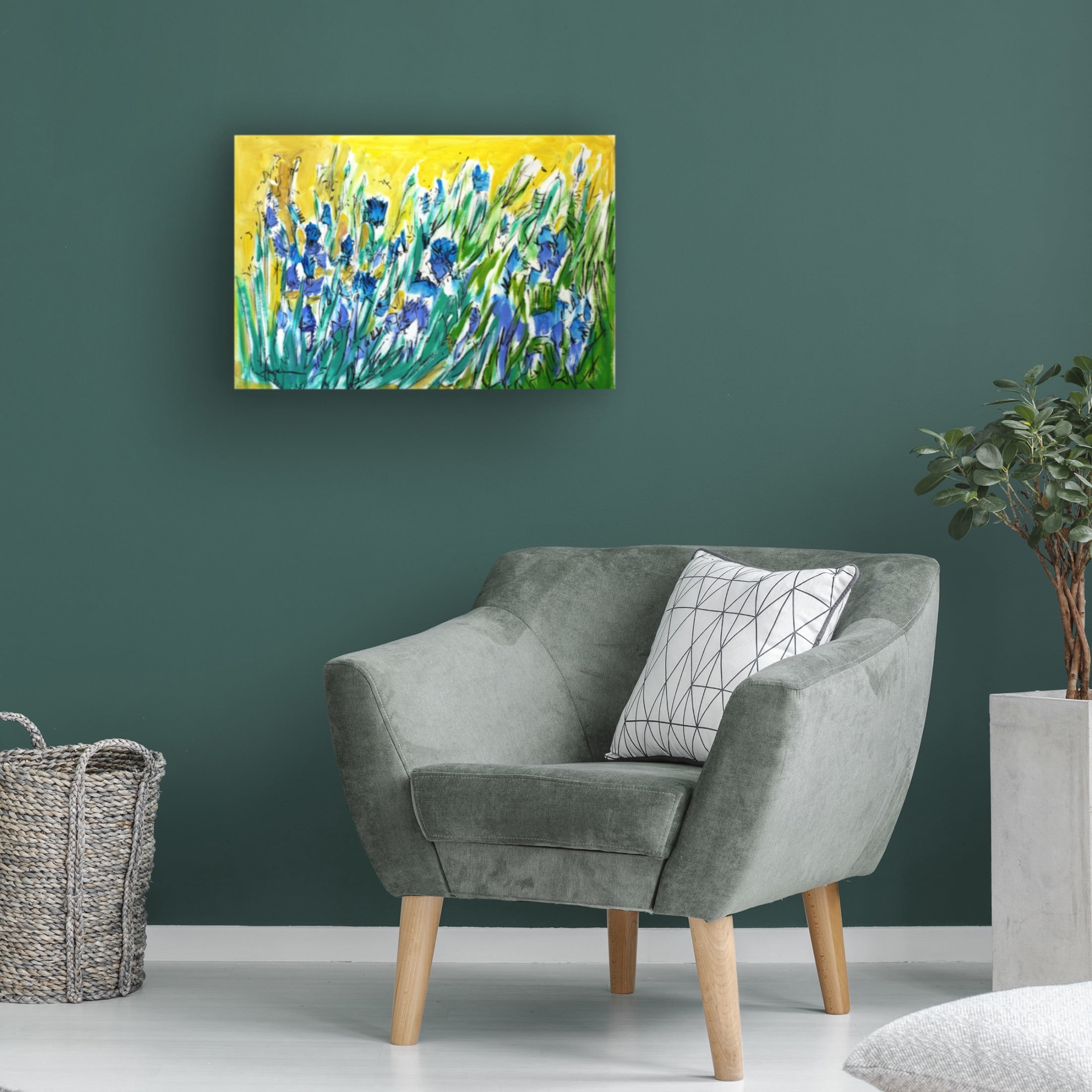 Canvas Wall Art - Dorothy Fagan ' Joinmeinthemeadow' Wall Art for Living Room, Bedroom, or Office Décor by Trademark Fine Art - 47 x 30 Inches