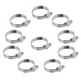 thumbnail image 1 of 10Pcs Stainless Steel Hose Clamp Adjustable Pipe Hose Clip Accessories for 20-35mm Hose, 1 of 5