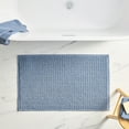 thumbnail image 3 of Better Homes & Gardens Signature Soft Looped Bath Mat, Blue Silver, 20" x 34", 3 of 10