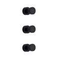 thumbnail image 4 of Ounissouiy Ganchos adhesivos modernos para toallas de baño: gran capacidad de carga Potente colgador de cobre autoadhesivo Diseño moderno Negro Type1 NO1, 4 of 6