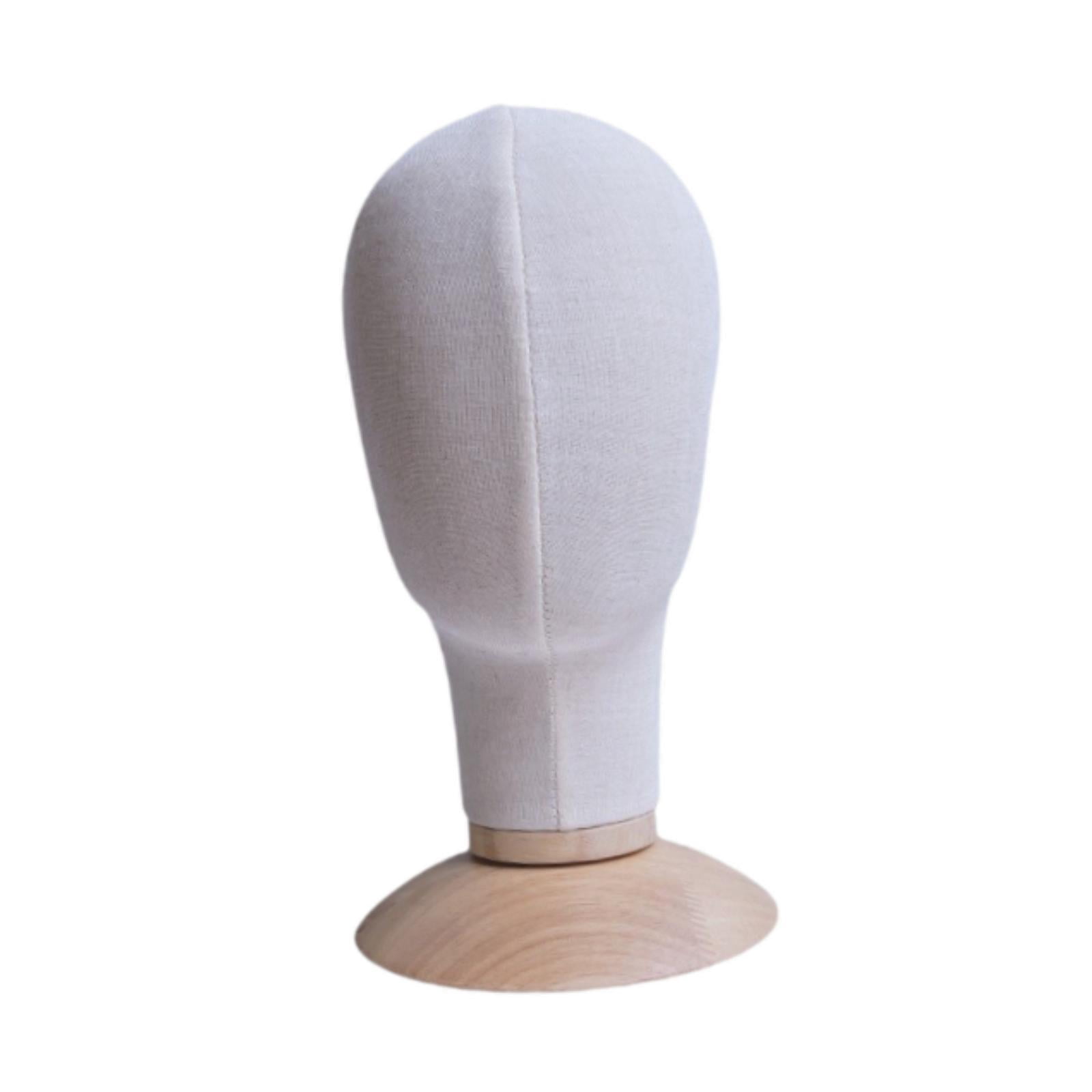 TOOYFUL Mannequin Head Model, Hat Display Stand with Base, Stand , Storage Hanger for Headwear Scarf Shopping Mall Barbershop