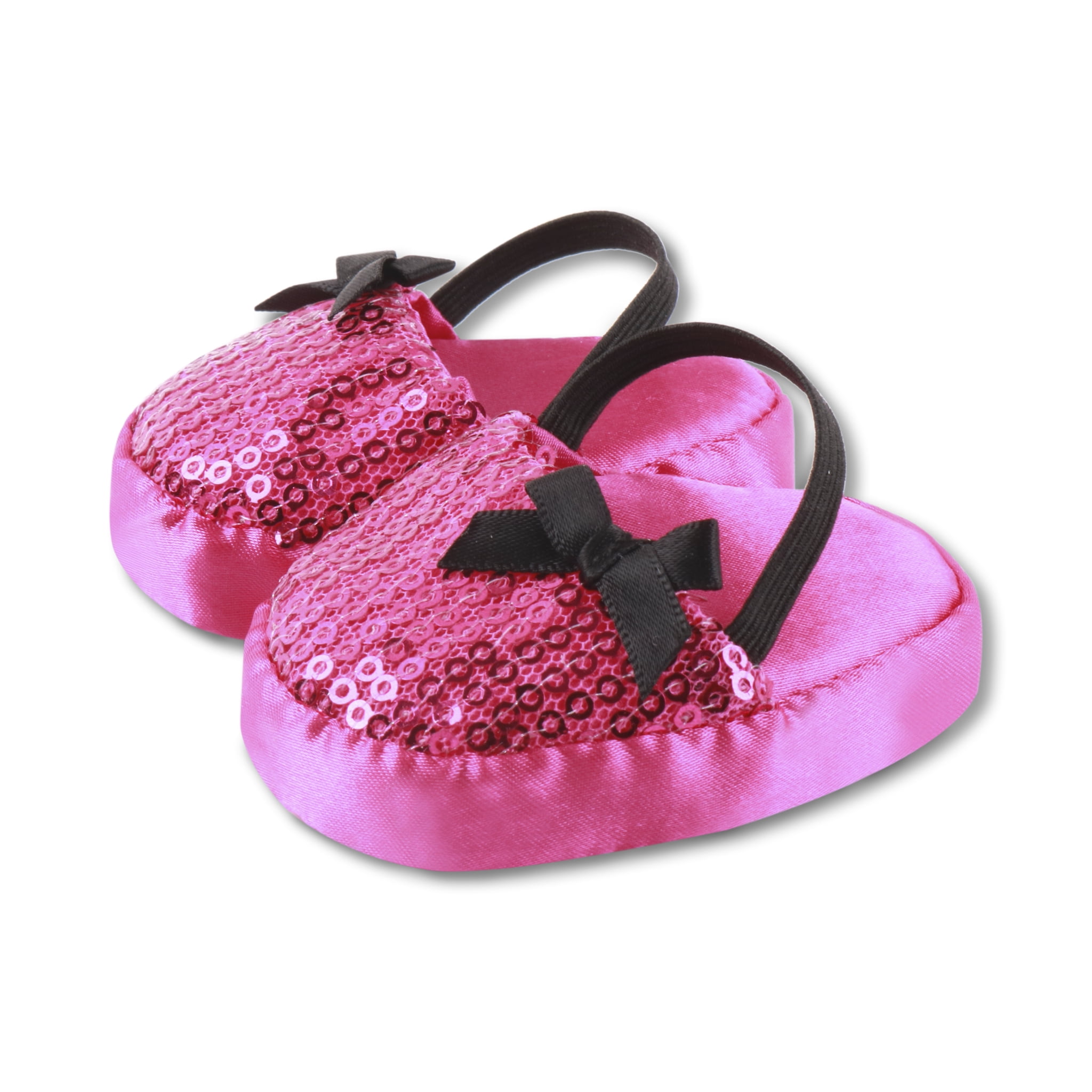 pink sequin slippers
