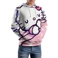thumbnail image 4 of HELLO KITTY Hoodie with Pocket Anime for Men Women Couple Gift, 4 of 7