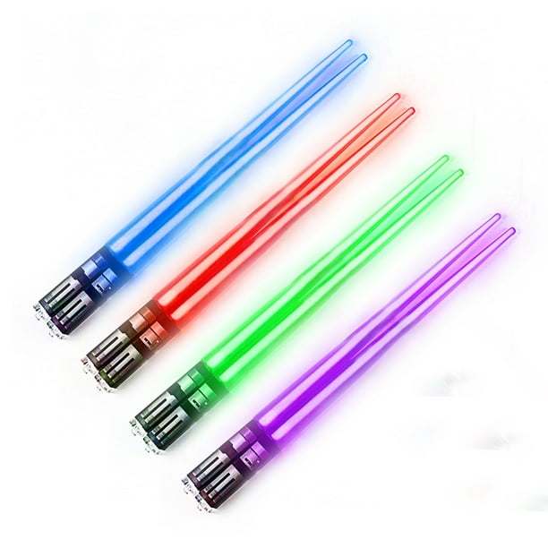 Juego de 4 pares de palillos, espadas láser, espadas láser de Star Wars