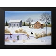 thumbnail image 2 of Mark, Sharon 14x11 Black Modern Framed Museum Art Print Titled - We Love Winter, 2 of 5