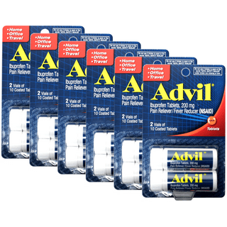 Travel Medicine Kit - Individual Advil Packets, Pepto Chews, Seltzer, Antacids & Bag - TSA-Approved 80 Pcs Mini Medicine Travel Essentials Kit for