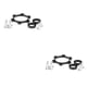 thumbnail image 1 of Eigraketly Kit de adaptador de cubo de rueda de bicicleta, almohadilla de conversión de repuesto, aleación de aluminio, 6 agujeros, convertidor de freno 2piezas 100 bis 110 Eigraketly CBP252696, 1 of 6