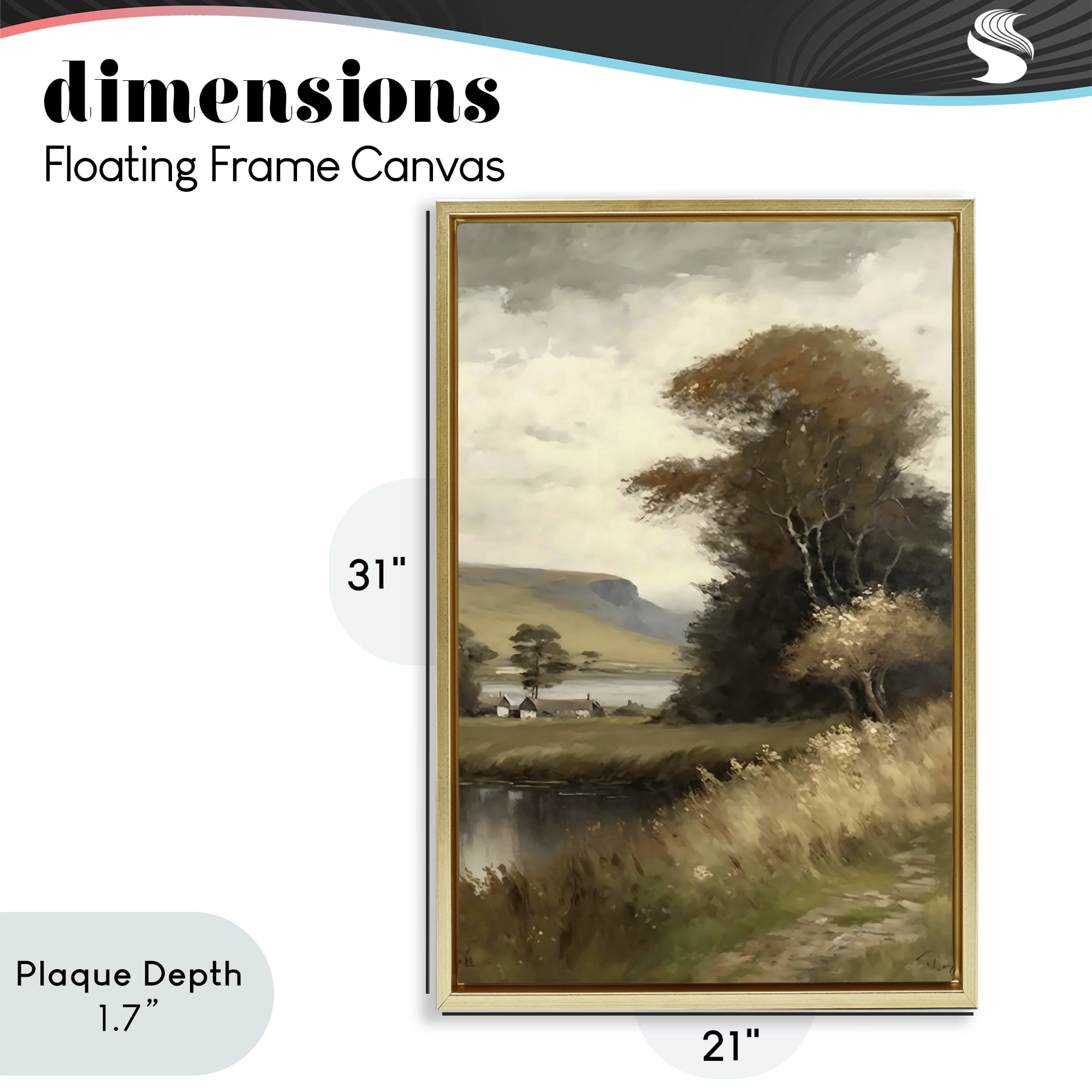 Stupell Industries House By The Water Retreat Gold Framed Floater Canvas Wall Art, design by Creative Studio