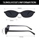 thumbnail image 4 of Gafas de sol GUVIVI Retro Ovaladas Cat Eye 90s para mujer UV400, 4 of 9