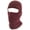 Maroon, variant on Knitted Tactical Double Layered Face One 1 hole Ski Mask Assorted Colors, Neon Green