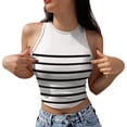 thumbnail image 2 of Ruyang Womens Tank Tops Square Neck Ribbed Sleeveless Basic Cute Going Out Tops Slim Fitted Summer Y2K Clothes Teen Girls, 2 of 6