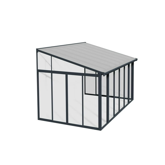 CANOPIA by PALRAM SanRemo 10 ft. x 14 ft. Sunroom, Patio Enclosure and Solarium - Grey