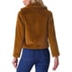 thumbnail image 3 of CHAQUETA CORTA DE PIEL SINTÉTICA SUELTA DE MODA INVIERNO PARA MUJERES CHIC TAMAÑO XS COLOR MARRÓN, 3 of 6