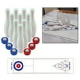 thumbnail image 2 of Mosiee Shuffleboard Bowling Game Set Tabletop Board Game For Indoor Games Family Games, 2 of 9