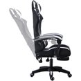 thumbnail image 2 of Fiuion Gaming Chair Computer Chair with Footrest and Lumbar Support 300 LB Height Adjustable Game Chair with 360°-Swivel Seat and Headrest and for Office or Gaming (White), 2 of 5