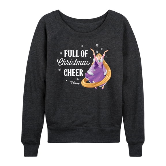 Disney - Full Of Christmas Cheer Rapunzel - Women's Lightweight French Terry Long Sleeve Shirt