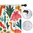 thumbnail image 4 of Blackout Kids Curtains,Cute Dinosaur Pattern Childrens Insulated Curtains Set Of 2,Bedroom Essentials,Toddler Room Decor 52x84in(132x213cm), 4 of 4
