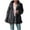 Black, variant on Virmaxy Womens Winter Sherpa Fleece Hooded Coat Oversized Faux Shearling Shaggy Shacket Jacket Solid Color Long Sleeve Loose Cardigan Beige M