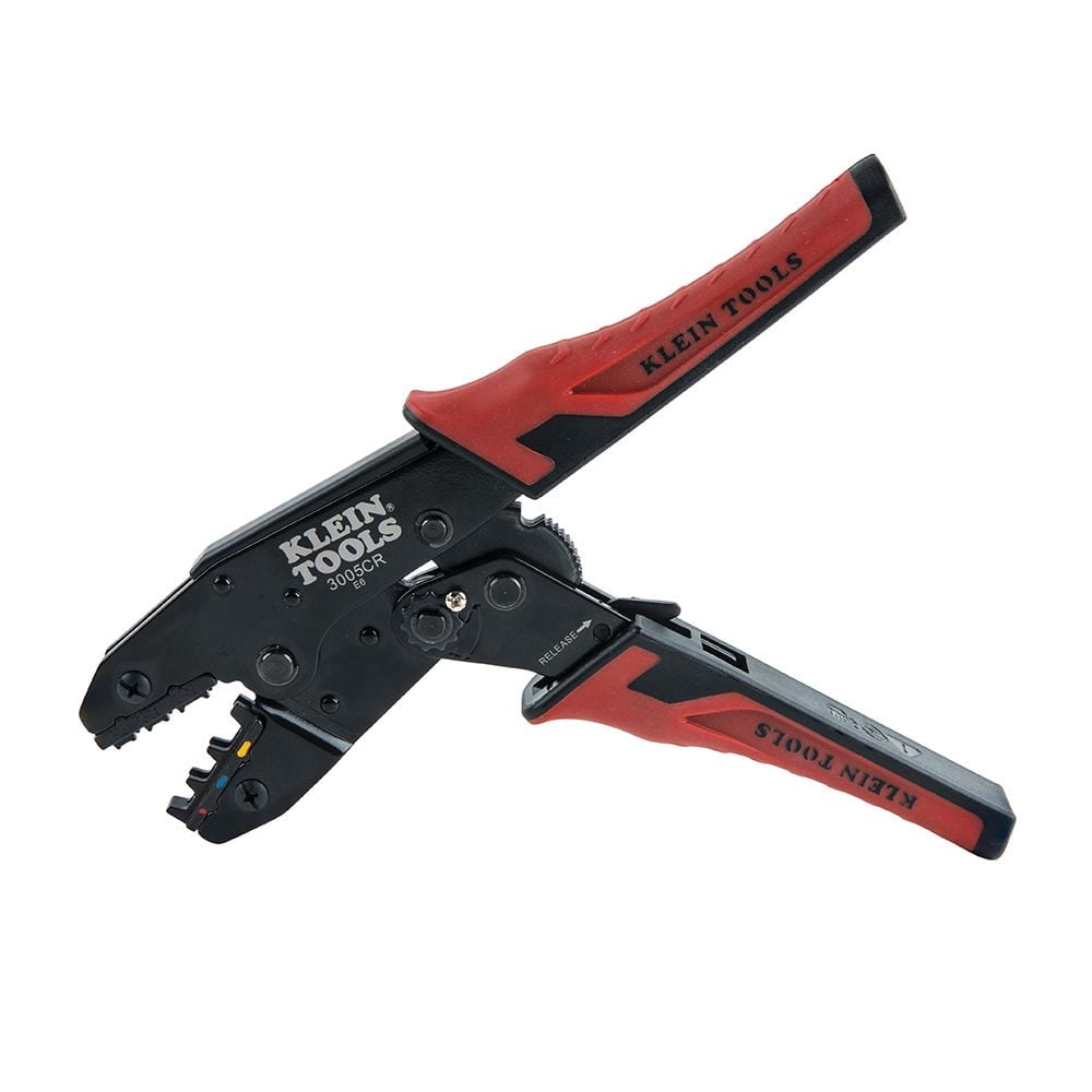 Klein Tools Ratcheting Crimper 10-22 AWG - Insulated Terminals