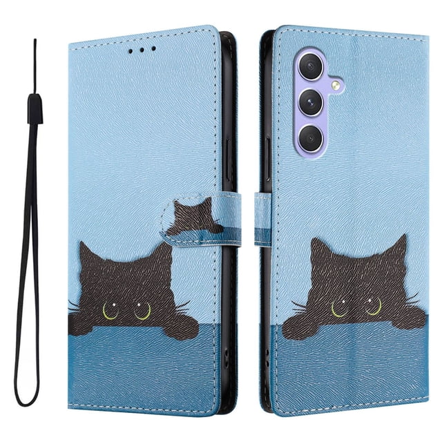 FOXDOCK Funda Tipo Cartera para Samsung Galaxy A55 con Soporte y Correa – Diseño de Patrones Lindos