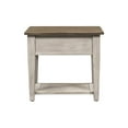 thumbnail image 6 of Liberty Furniture Industies, INC Heartland Drawer End Table in Antique White w/ Tobacco Top, 6 of 8
