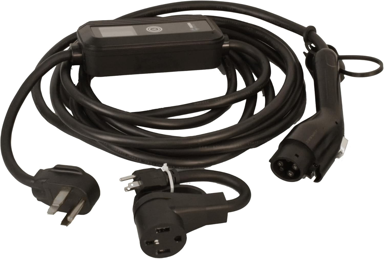 Electric Vehicle Charger Portable EV Charger, 32 AMP NEMA 14-50 and 12AMP NEMA 5-15 Connector, Level 1 & 2