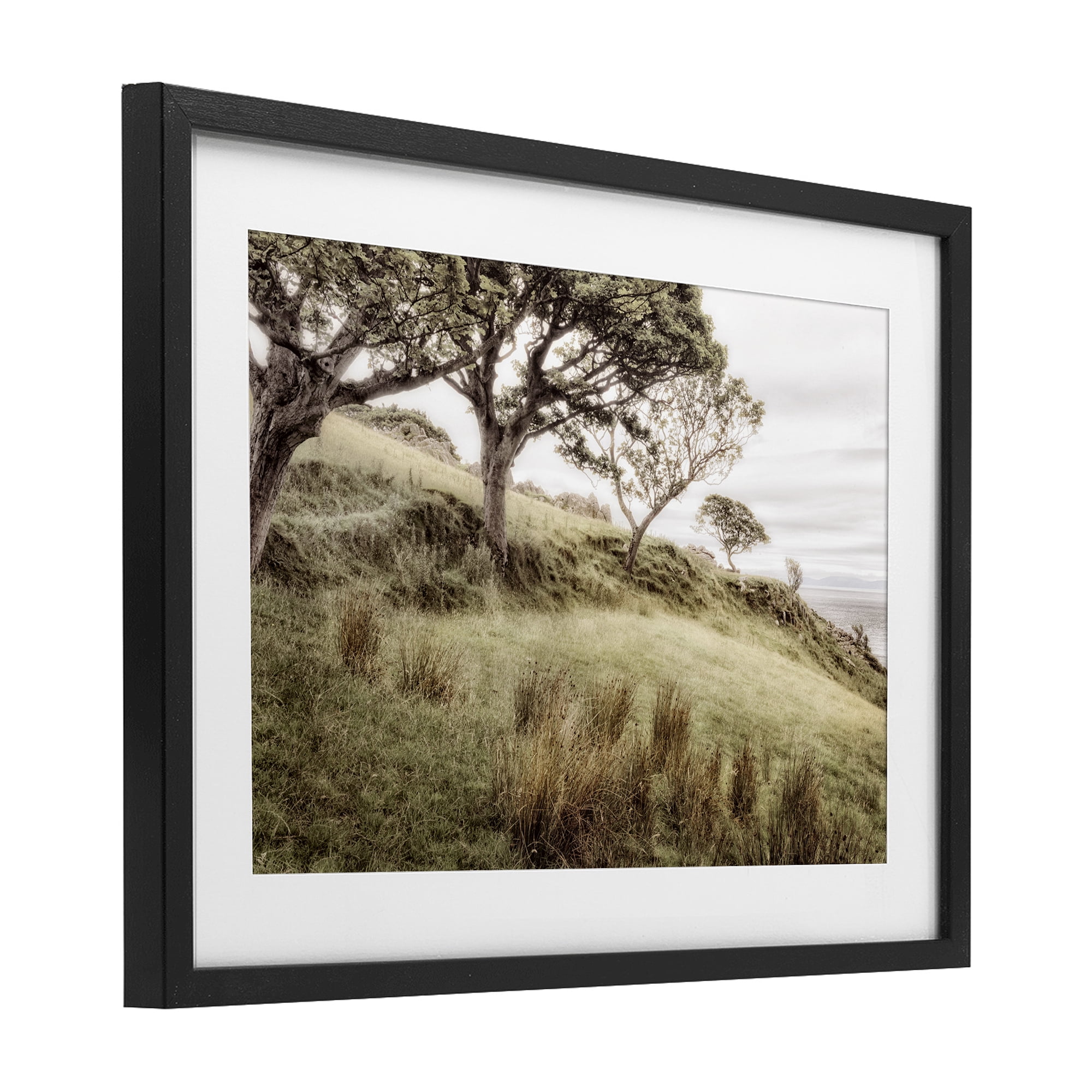 Stupell Industries Irish Hillside Landscape Black Framed Print Under Glass, design by Andy Amos