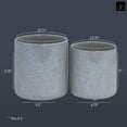 thumbnail image 4 of Urban Trends Collection Ceramic Round Pot Planters Gloss Finish, Set of 2, 4 of 5