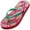 Fuchsia Pineapple, variant on NORTY Girls' Flip-Flops for Beach, Pool, Everyday Sandal Shoe