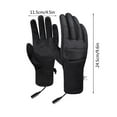 thumbnail image 2 of ToyKingdee Winter Men Women Heated Gloves, Three Temperature Settings Gloves,Suitable Outdoor Skiing Work Riding Motorcycle etc, 2 of 9