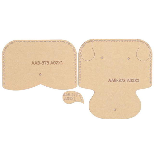 3Pcs Acrylic Template Coin Purse DIY HandMade Cartoon Puppy Leather Pattern Wallet Mold Craft