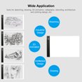 thumbnail image 4 of LED Light Pad Kit with 3-Level Dimming, Acrylic & Plastic Material, Micro USB Interface (5V/2A), Includes Aluminum Alloy Stand, USB Cable & 4 Canvas Clips - 13.1x8.5x0.2in Tracing Box for Diamond, 4 of 6