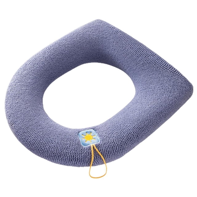 Asiento De Inodoro Portátil Para El Hogar, Almohadillas Lavables Para Asiento De Inodoro Con Cremallera, Alfombrilla De Punto Grueso Para Asiento De Inodoro Noticed HA045629-03