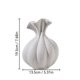 thumbnail image 5 of Florero de cerámica, centro de mesa, contenedor floral único y elegante, adorno de escritorio, 5 of 6