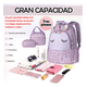thumbnail image 3 of Mochila Para Niñas Kit 3piezas Con Lonchera Y Lapicera, Para Escolar Viaje Xtellar morado, 3 of 3
