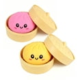 thumbnail image 1 of Tansix Dumplings Squishies de 2 piezas con brillo, juguete antiestrés, 1 of 9