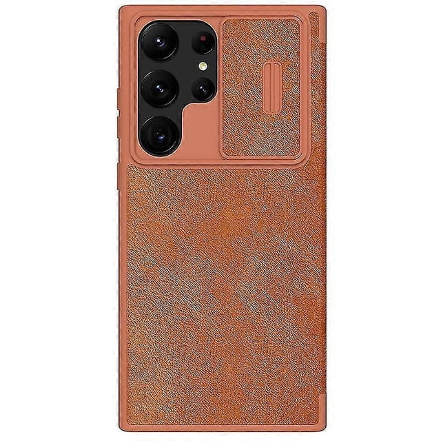 Funda de cuero deslizante para cámara Samsung Galaxy S23 Ultra 5g s202412243542