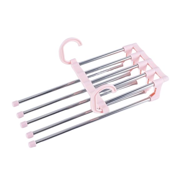 Gancho Organizador Multiple Mima2 Para Pantalones Color Rosa