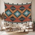 thumbnail image 2 of Vintage Aztec Tapestry for Bedroom Wall Hanging Tapestry, Southwest Tribe Bohemian Abstract Ceiling Backdrop Tapestries Poster Blanket Wall Decor for Teens Room Living Room Dorm 51" x 59", 2 of 8
