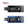 thumbnail image 2 of 30Pcs/Set USB Tester Current Voltage Charger Capacity Tester Volt Current Voltage Meter e Power Detector Battery Test ,Live Data, 2 of 7