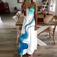 thumbnail image 2 of Plus Size Dresses for Women Casual V Neck Floral Print Maxi Dress Summer Sleeveless Spaghetti Strap Loose Long Vacation Dress, 2 of 5