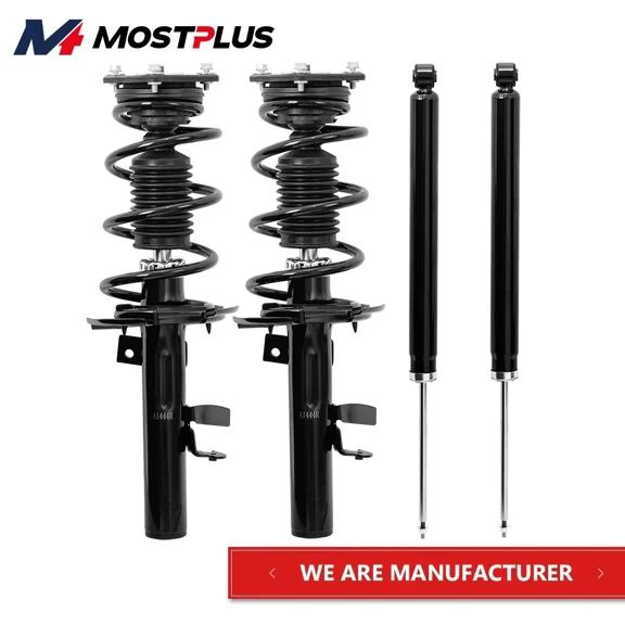 MOSTPLUS Set(4) Front Rear Shocks Struts Assembly for 2013-2018 Ford Focus 2.0L 1.0L