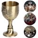 thumbnail image 3 of Copa de vino, copa de vino de licor de cáliz de flores en relieve de cobre vintage para bar de fiesta en casa Sincero Electrónica, 3 of 5