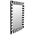 thumbnail image 4 of Black and White Striped Mirror, 4 of 9