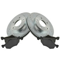 TRQ Front Performance Brake Pad & Rotor Kit Brake Pads Brake Rotors Set Ceramic Fits Select 2001-2007 Ford Escape 2001-2004 Mazda Tribute 2005-2007 Mercury Mariner